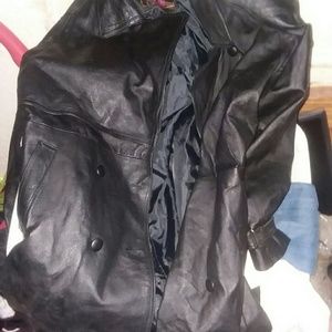 Medium euro trench missing button and more stuff